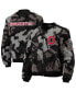 ფოტო #1 პროდუქტის Women's Black Ohio State Buckeyes Sherpa Bomber Full-Zip Jacket