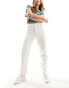 Levi's 501 crop straight fit jean in white Белый, W27 L26 - фото #8