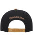 Фото #5 товара Men's Black and Tan Philadelphia 76ers Hardwood Classics Gradient Wordmark Snapback Hat