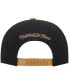 ფოტო #5 პროდუქტის Men's Black and Tan Philadelphia 76ers Hardwood Classics Gradient Wordmark Snapback Hat