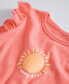 Фото #3 товара Baby Girls Citrus Sunshine Puff Graphic T-Shirt, Created for Macy's