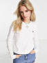 Фото #1 товара Polo Ralph Lauren long sleeve top in white