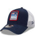 Men's Navy and White New England Patriots Gradient Trucker 9FORTY Snapback Hat