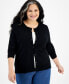 Фото #4 товара Women's Button-Up Cardigan, PP-4X, Created for Macy's