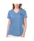 Фото #1 товара Women's Light Blue Tampa Bay Rays Game Time V-Neck T-shirt
