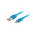 Фото #1 товара Кабель USB A — USB C Lanberg CA-USBO-21CU-0005-BL Синий 50 cm 0,5 m