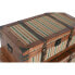 Фото #5 товара Набор сундуков Home ESPRIT Коричневый Разноцветный Деревянный Полотно Колониальный 81 x 49 x 45 cm