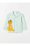 LCW baby Polo Yaka Uzun Kollu Aslan Kral Baskılı Erkek Bebek Pijama Takım