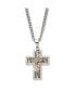 ფოტო #1 პროდუქტის Printed Hunting Camo Under Rubber Cross Pendant Curb Chain Necklace