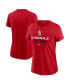 Фото #2 товара Women's Red St. Louis Cardinals 2022 Postseason Authentic Collection Dugout T-shirt