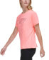 ფოტო #3 პროდუქტის Women's Cotton Holographic Logo Short-Sleeve T-Shirt