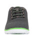 Big Boys Status Junior Bungee Lace Dress Fashion Sneakers Dark Gray, Neon Green, 6M - фото #6