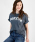 ფოტო #3 პროდუქტის Juniors' Brooklyn Graphic T-Shirt