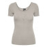 PIECES Kitte short sleeve T-shirt Silver Gray, M - фото #2