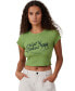 Фото #1 товара Women's Crop Lettuce Graphic T-shirt