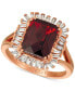 ფოტო #1 პროდუქტის Pomegranate Garnet™ (3-1/3 ct. t.w.) & Diamond (1/3 c.t. t.w.) Ring in 14k Rose Gold (Also available in Chocolate® Quartz & Cinnamon Citrine®.)