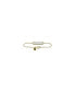 Bezel Set Moonstone Bar Bracelet with 14K Gold Fill Chain