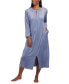 ფოტო #1 პროდუქტის Women's Embroidered Zip-Front Robe