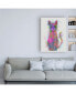 Фото #3 товара Fab Funky Cat Rainbow Splash 4 Canvas Art - 27" x 33.5"