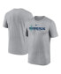 Фото #1 товара Men's Heathered Charcoal Seattle Mariners Local Rep Legend Performance T-shirt