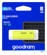 Фото #2 товара Флэш-накопитель USB 2.0 GoodRam UME2 - 8 ГБ - USB Type-A - 20 МБ/с - Зашивка - Желтый.