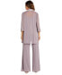 Women's 3-Pc. Pleated Glittered Jacket, Tank Top & Pant Set