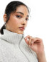 Фото #4 товара Weekday Cherin knitted half zip high neck vest in light grey