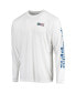 Фото #3 товара Men's White Los Angeles Dodgers Americana Terminal Tackle Omni-Shade Raglan Long Sleeve T-shirt