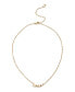 ფოტო #1 პროდუქტის Gold-Tone Xoxo Script Bib Necklace