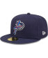 Фото #1 товара Men's Navy Pensacola Blue Wahoos Authentic Collection Team Game 59FIFTY Fitted Hat