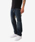 ფოტო #3 პროდუქტის Men's Ricky No Flap Big T Painted Horseshoe Straight Jean