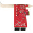 StarTech.com SATA PCIe Card - 10 Port PCIe SATA Expansion Card - 6Gbps - Low/Full Profile - Stacked SATA Connectors - ASM1062 Non-Raid - PCI Express to SATA Converter/Adapter - PCIe - SATA - PCIe 2.0 - Red - ASMedia - ASM1062 - 6 Gbit/s