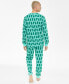 Фото #3 товара Family Pajamas Men's 2-Pc. Trees Cotton Family Matching Christmas Pajamas, Created for Macy's