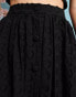 Фото #2 товара Sister Jane jacquard maxi skirt co-ord in black