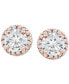 ფოტო #4 პროდუქტის Pavé Cubic Zirconia Stud Earrings (1-3/4 ct. t.w.) in Sterling Silver, Created for Macy's