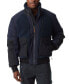 Фото #1 товара Men's Mixed-Media Full-Zip Bomber Jacket