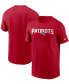 ფოტო #1 პროდუქტის Men's Red New England Patriots Team Wordmark T-shirt