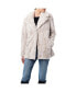 Фото #1 товара Women's Textured Faux Fur Mid Length Jacket