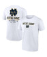 Men's White Notre Dame Fighting Irish Game Day 2-Hit T-shirt