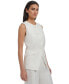 ფოტო #3 პროდუქტის Women's Linen-Blend Collarless Vest