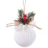 Christmas Baubles White Multicolour Corduroy Foam 6 x 6 x 6 cm (6 Units)