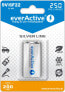 everActive Rechargeable batteries Ni-MH 6F22 9V 250 mAh Silver Line - Battery - 9V-Block