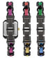 Фото #3 товара Часы STEVE MADDEN Rainbow Polyurethane Leather Strap with Attached Black-Tone Chain Watch22X28mm