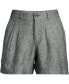 ფოტო #3 პროდუქტის Women's High Rise Pleated A-line 5" Linen Shorts