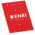 Notepad ENRI Red A6 80 Sheets (10 Units)