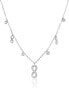 Silver necklace with infinity symbols SVLN0144XH2BI42