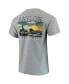 Фото #4 товара Men's Gray Baylor Bears Team Comfort Colors Campus Scenery T-shirt