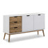 Фото #1 товара Sideboard Java 3 Schubladen Grau