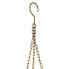 Hanging Planter Alexandra House Living Golden Iron 33 x 122 x 33 cm