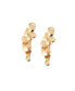 ფოტო #1 პროდუქტის Women's Gold Abstract Drop Earrings
